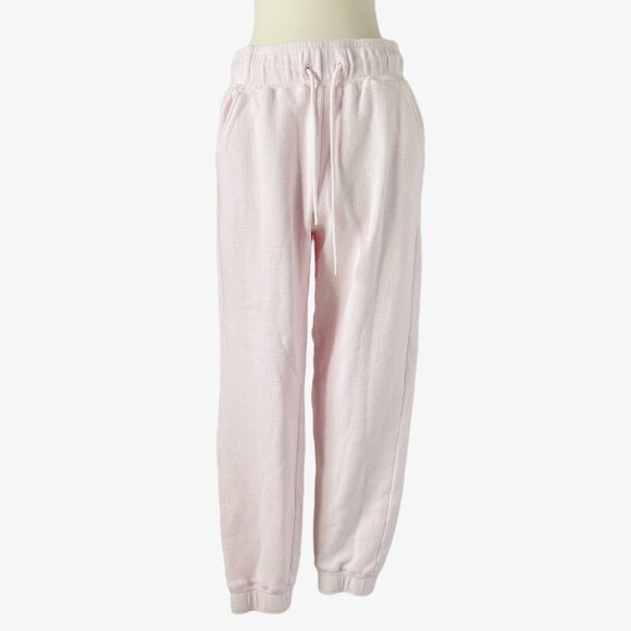 Negative Waffle Knit Jogger Pants Pink Lounge Sweatpants Size S - Picture 3 of 6